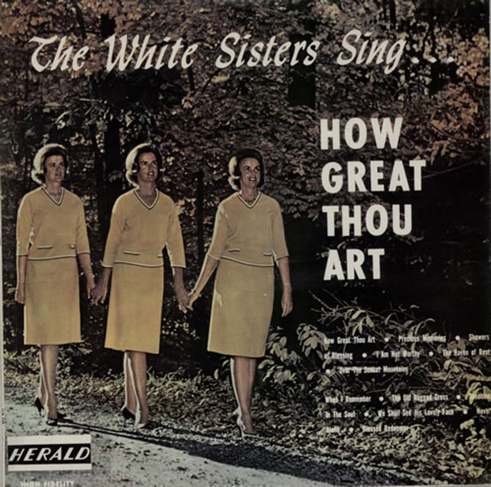 The White Sisters How Great Thou Art UK vinyl LP album (LP record) LLR550