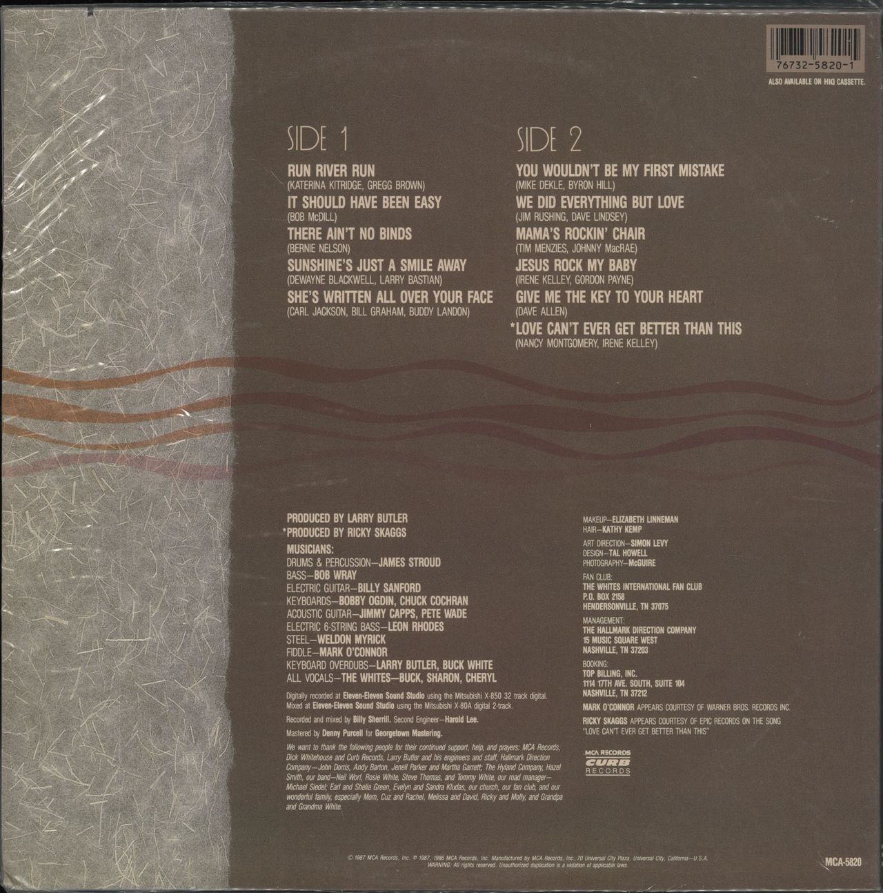 The Whites Ain't No Binds US vinyl LP album (LP record) 076732582015