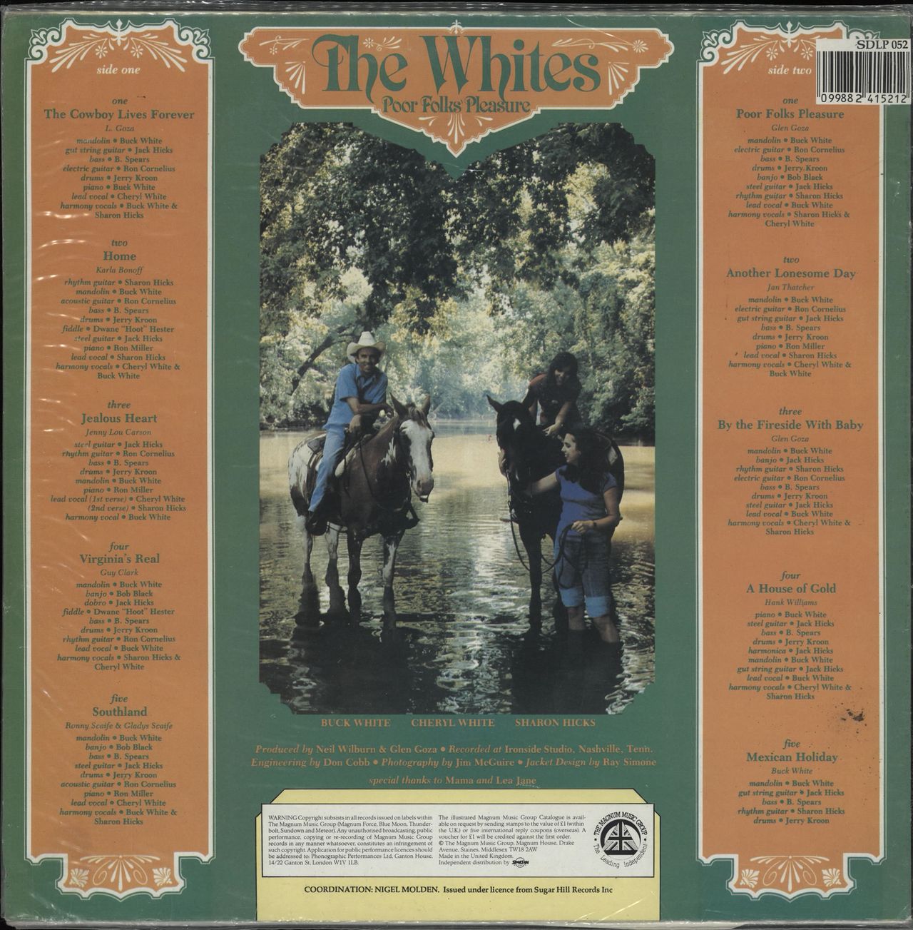 The Whites Poor Folks' Pleasure UK vinyl LP album (LP record) 5099882415212