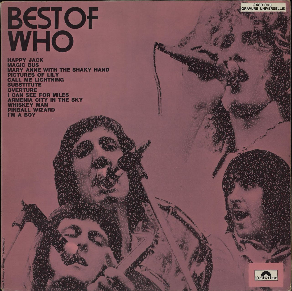 The Who Best Of Who French vinyl LP album (LP record) 2480003