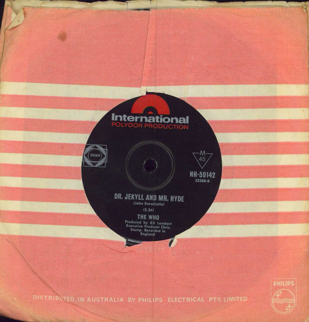 The Who Call Me Lightning - VG Australian 7" vinyl single (7 inch record / 45)