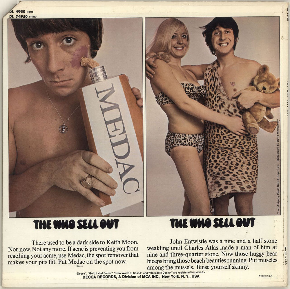 The Who Sell Out - 2nd US vinyl LP album (LP record)