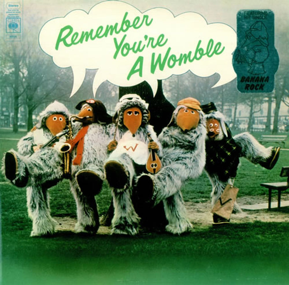 The Wombles Remember You're A Womble - Stickered sleeve UK vinyl LP album (LP record) 80191