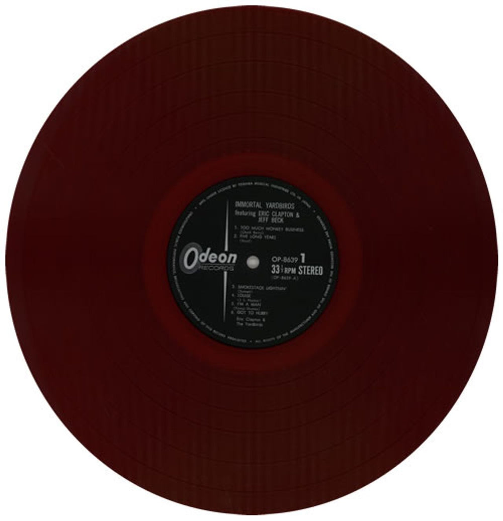 The Yardbirds Immortal Yardbirds - Red Vinyl Japanese vinyl LP album (LP record) YDBLPIM585097