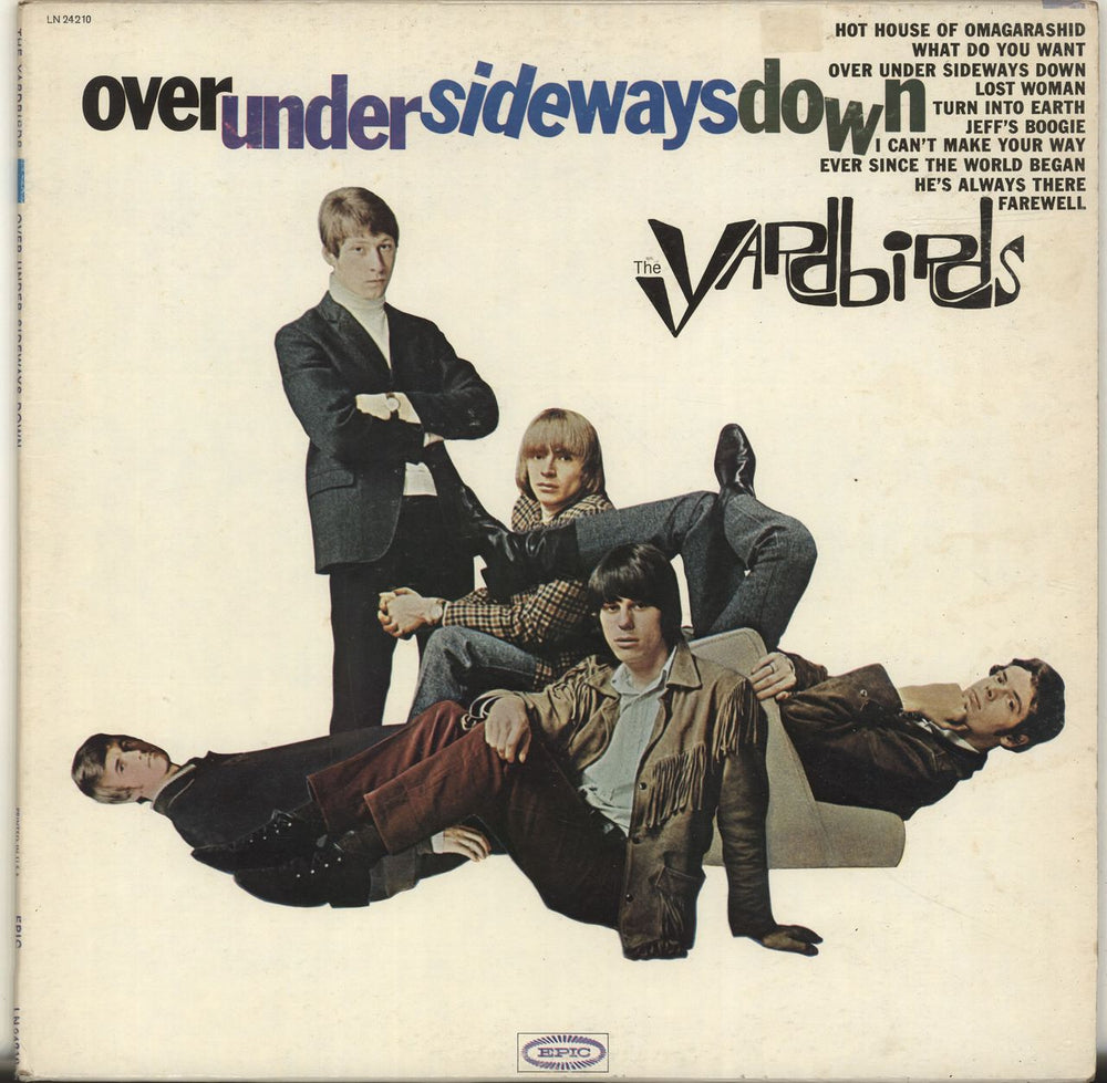 The Yardbirds Over Under Sideways Down - Mono US vinyl LP album (LP record) LN24210