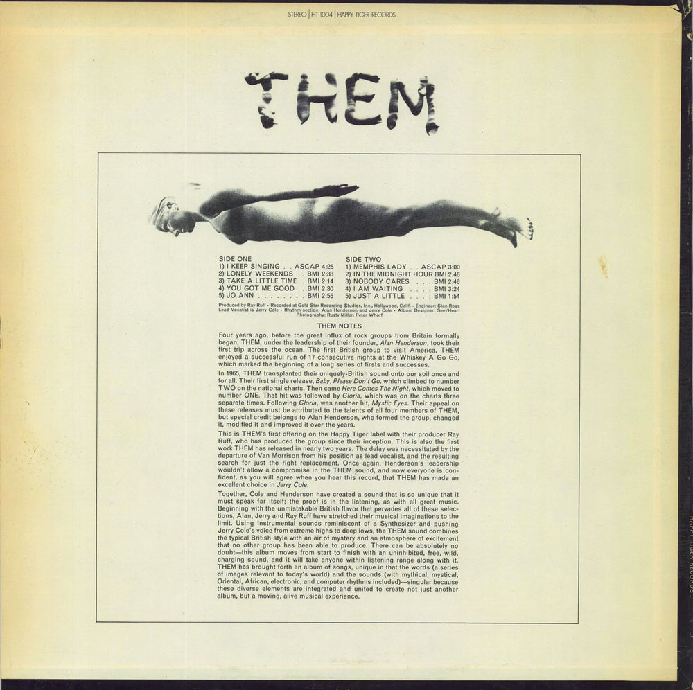 Them Them - VG/EX US vinyl LP album (LP record)