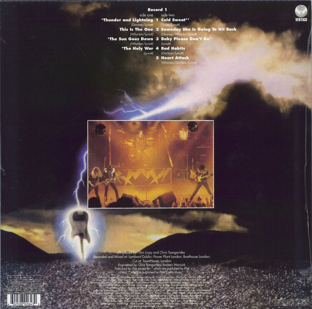 Thin Lizzy Thunder And Lightning - 180gm - Sealed UK vinyl LP album (LP record) 602508026430