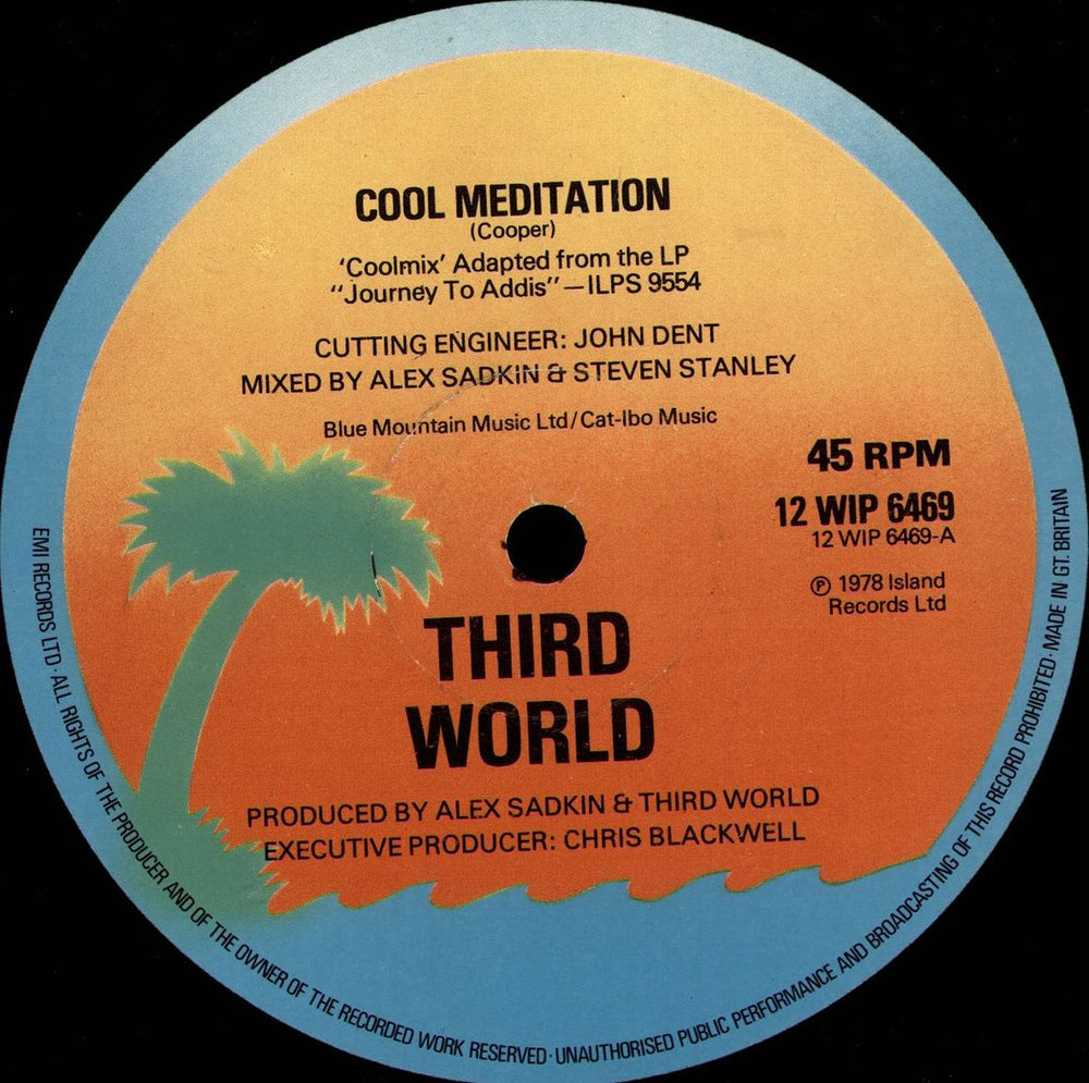 Third World Cool Meditation UK 12" vinyl single (12 inch record / Maxi-single) 12WIP6469