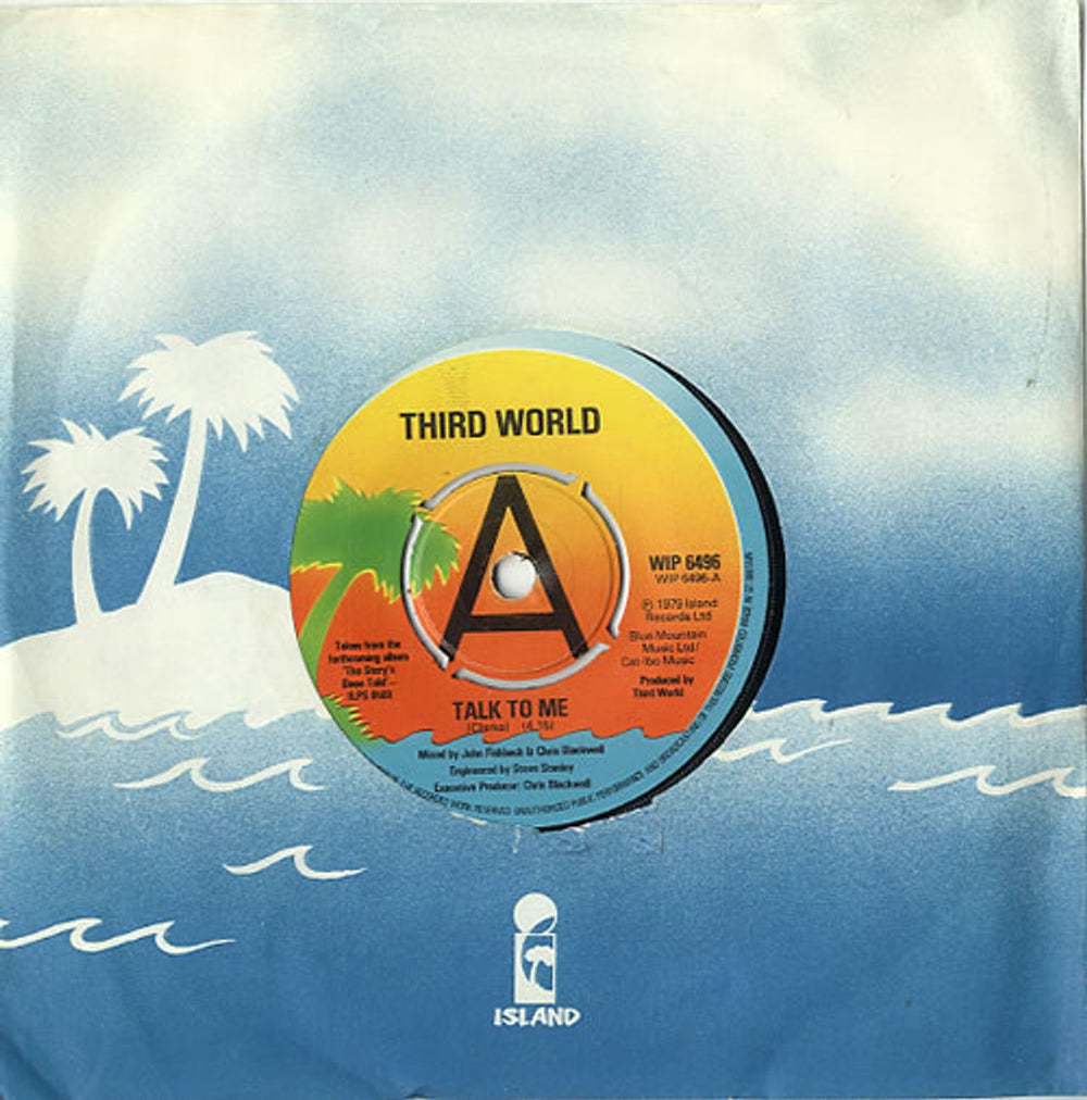 Third World Talk To Me - A Label UK Promo 7" vinyl single (7 inch record / 45) WIP6496