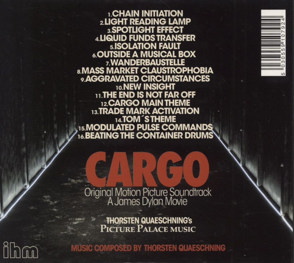 Thorsten Quaeschning Cargo: OST UK CD album (CDLP) 5030559107924