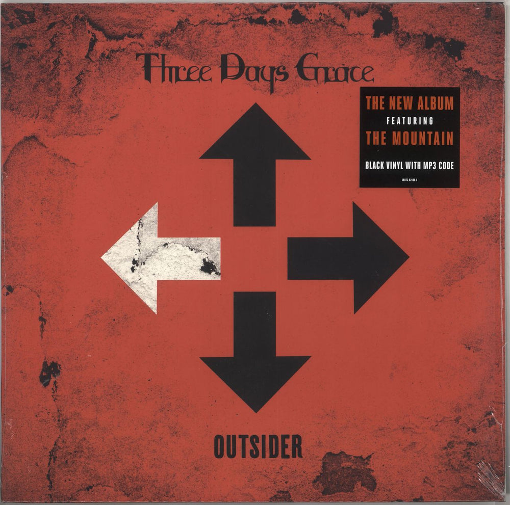 Three Days Grace Outsider - Sealed German vinyl LP album (LP record) 19075821881