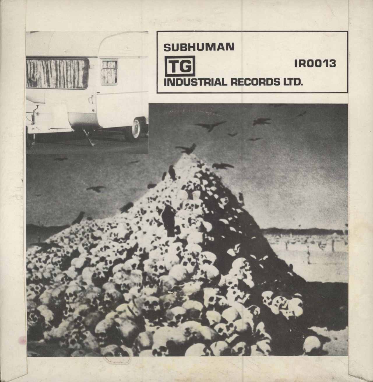 Throbbing Gristle Subhuman - Translucent Red vinyl UK 7" vinyl single (7 inch record / 45)