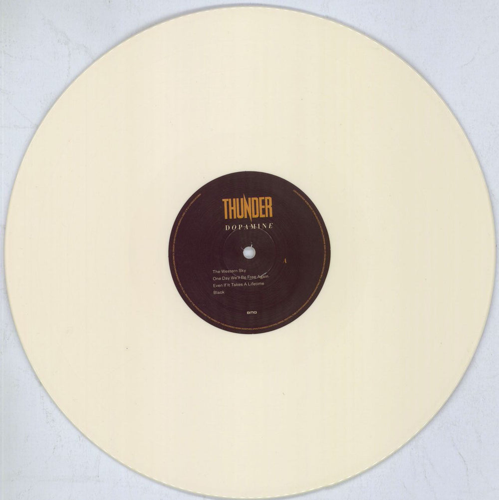 Thunder Dopamine - White & Brown Vinyl UK 2-LP vinyl record set (Double LP Album) THU2LDO820752