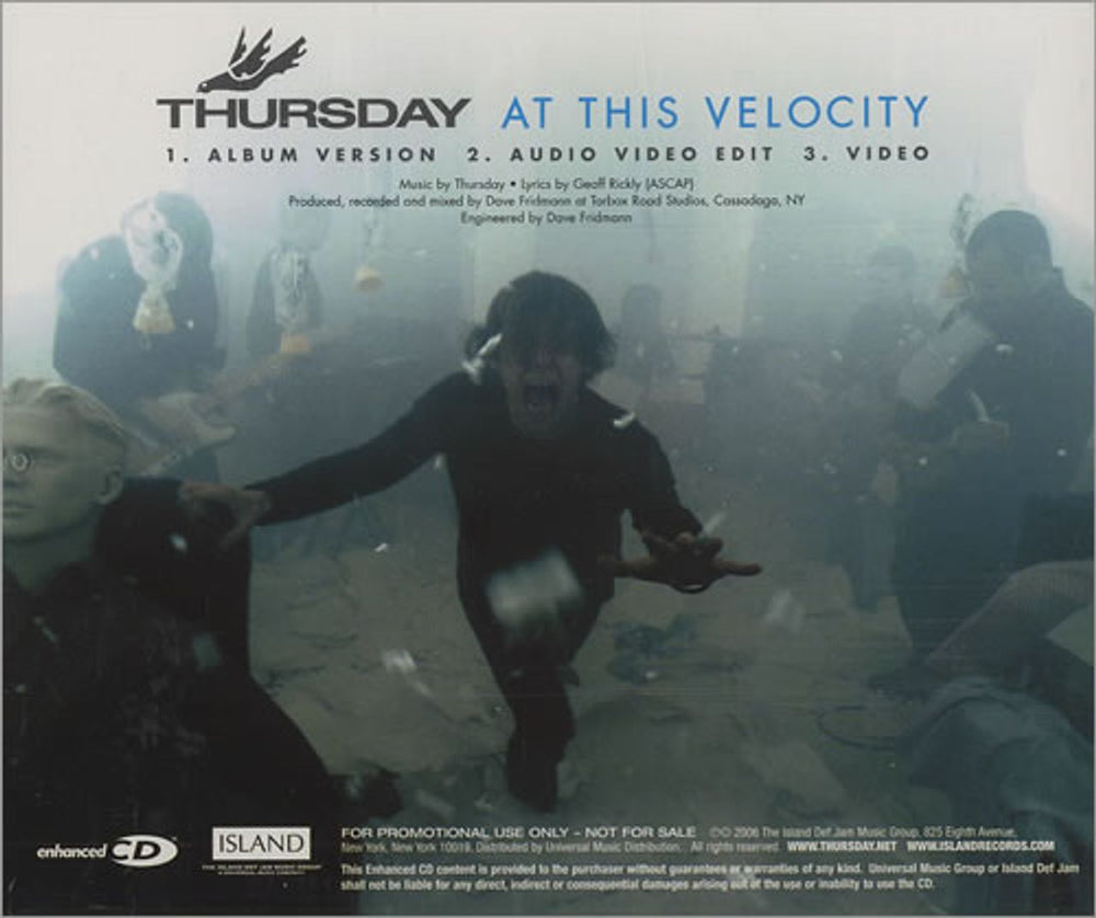 Thursday At This Velocity US Promo CD single (CD5 / 5") ISLR16685-2