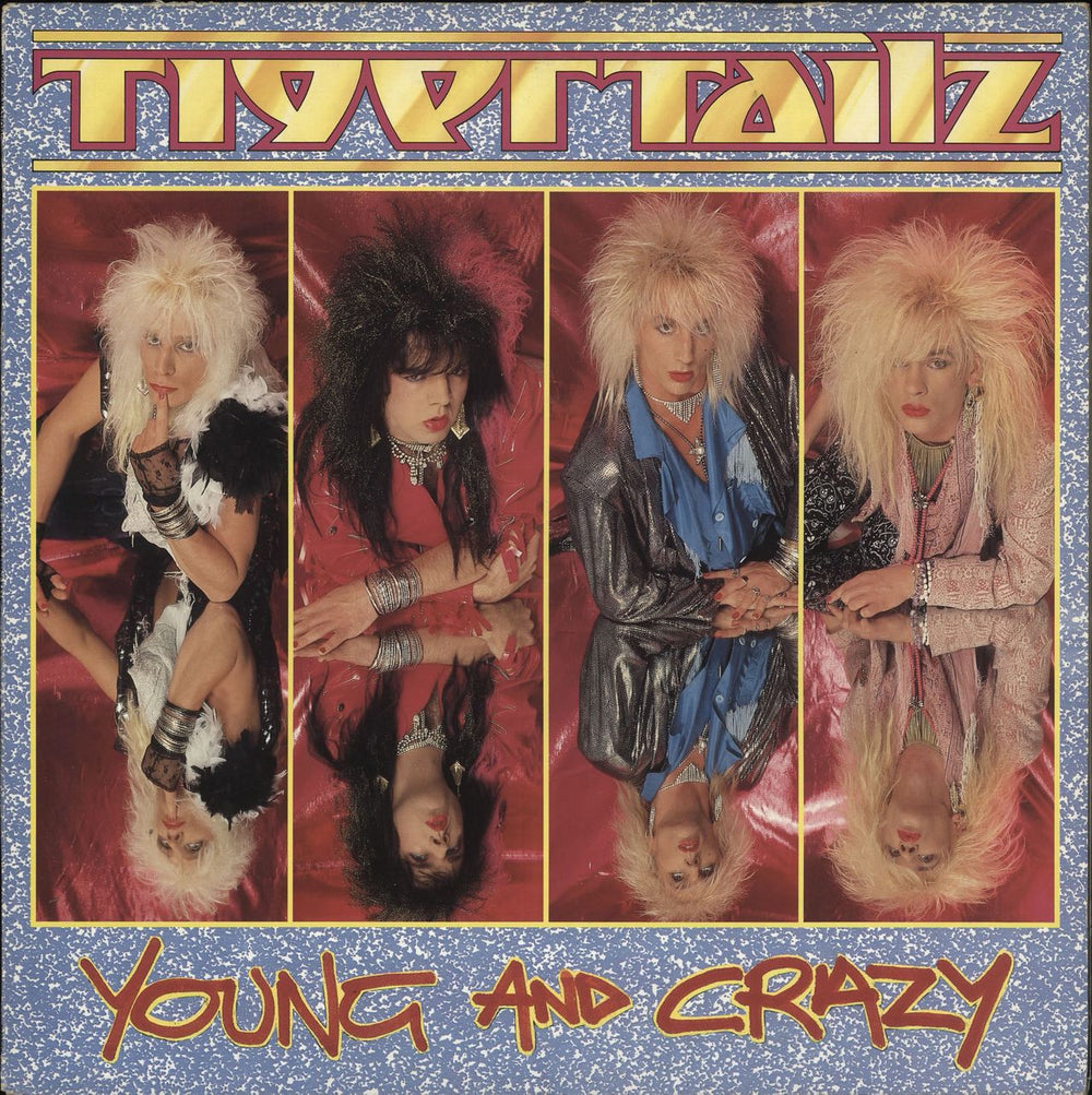 Tigertailz Young And Crazy UK vinyl LP album (LP record) MFN78