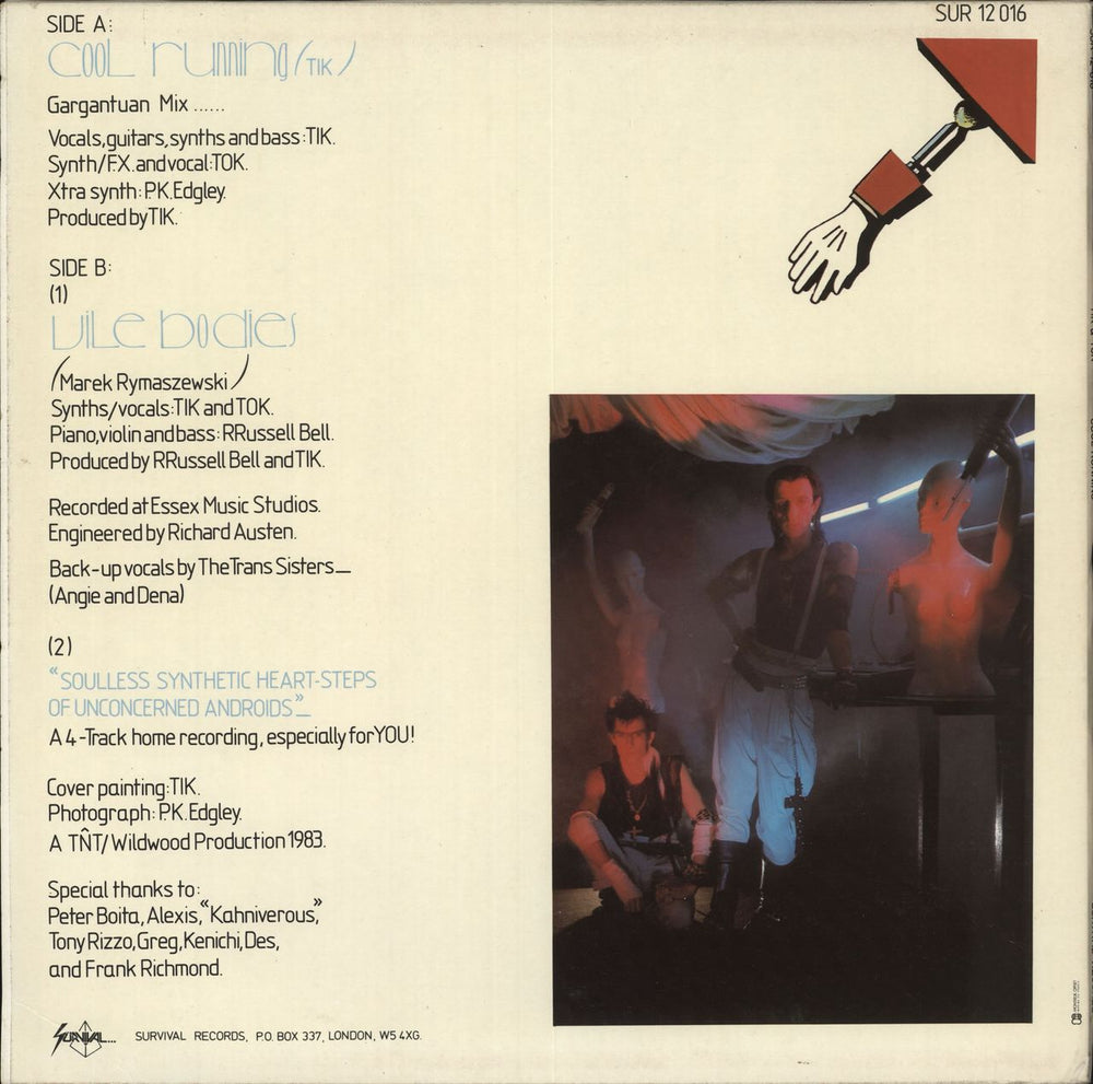 Tik & Tok Cool Running UK 12" vinyl single (12 inch record / Maxi-single) TOK12CO206136