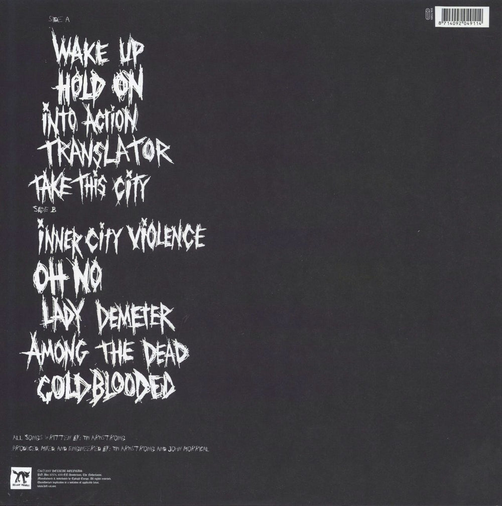 Tim Armstrong A Poet's Life - Milky Clear Vinyl UK vinyl LP album (LP record)