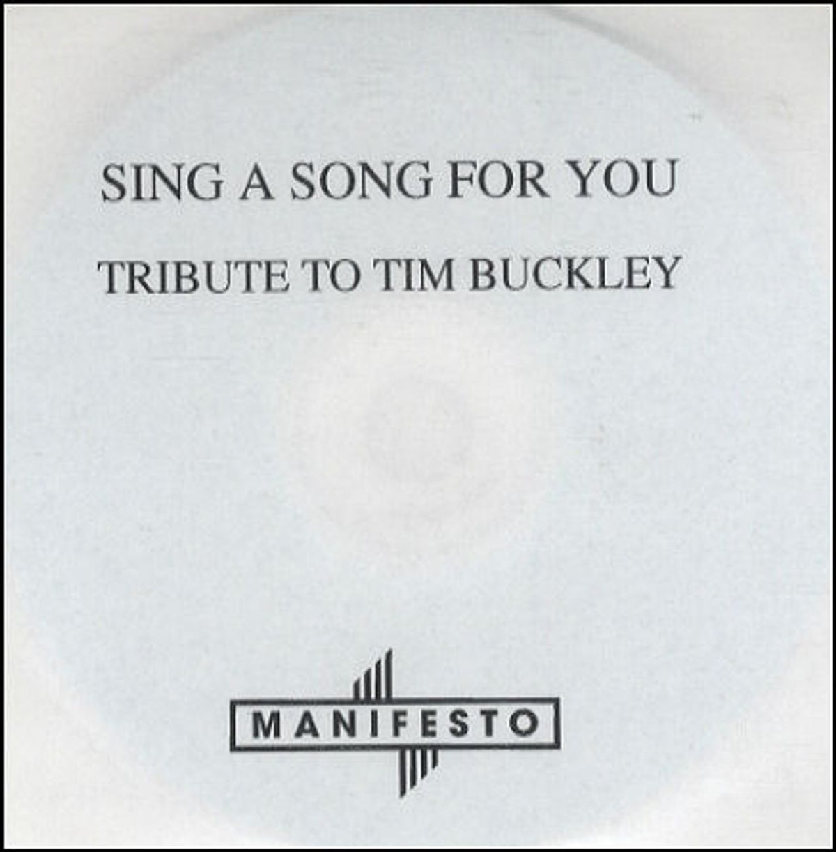 Tim Buckley Sing A Song For You - Tribute To Tim Buckley UK Promo CD-R ...