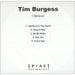 Tim Burgess I Believe - Five Track UK Promo CD-R acetate CD-R ACETATE