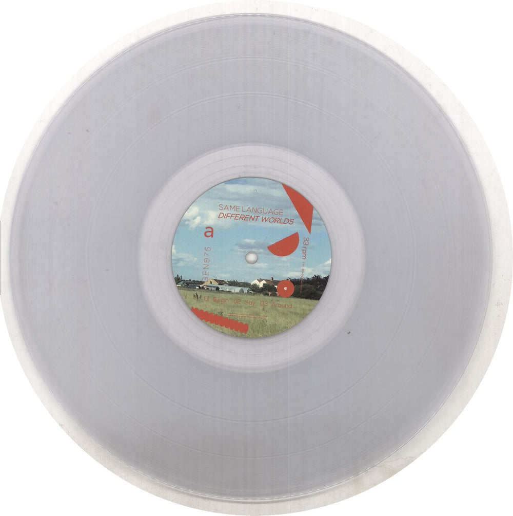 Tim Burgess Same Language, Different Worlds - Clear Vinyl + Autographed Sleeve + CD UK 2-LP vinyl record set (Double LP Album) TBU2LSA733532