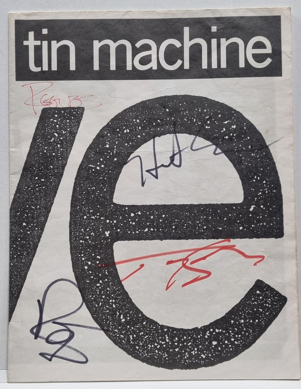 Tin Machine Live - Fully Autographed + Ticket Stub UK tour programme TOUR PROGRAMME