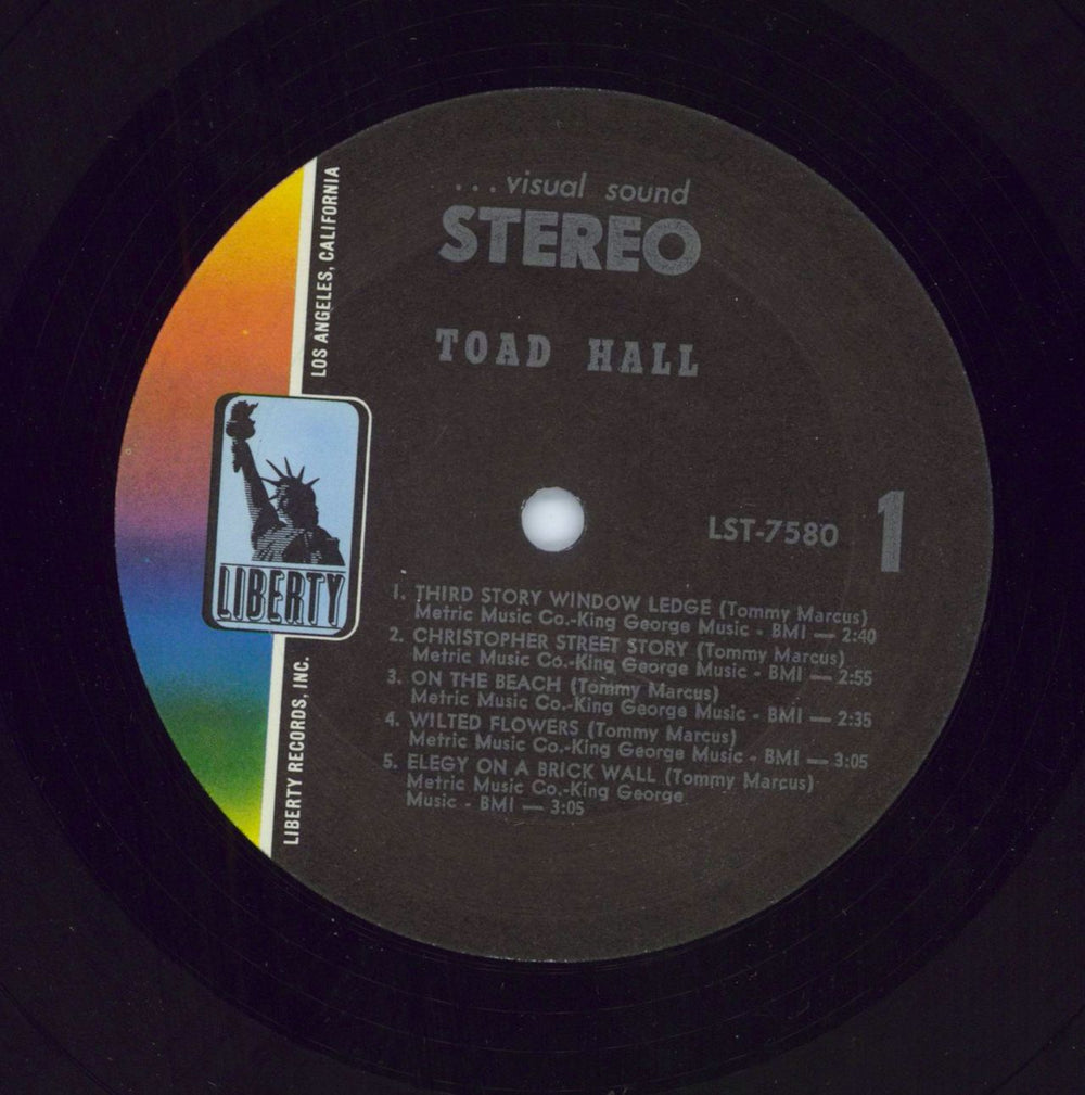 Toad Hall Toad Hall US vinyl LP album (LP record)