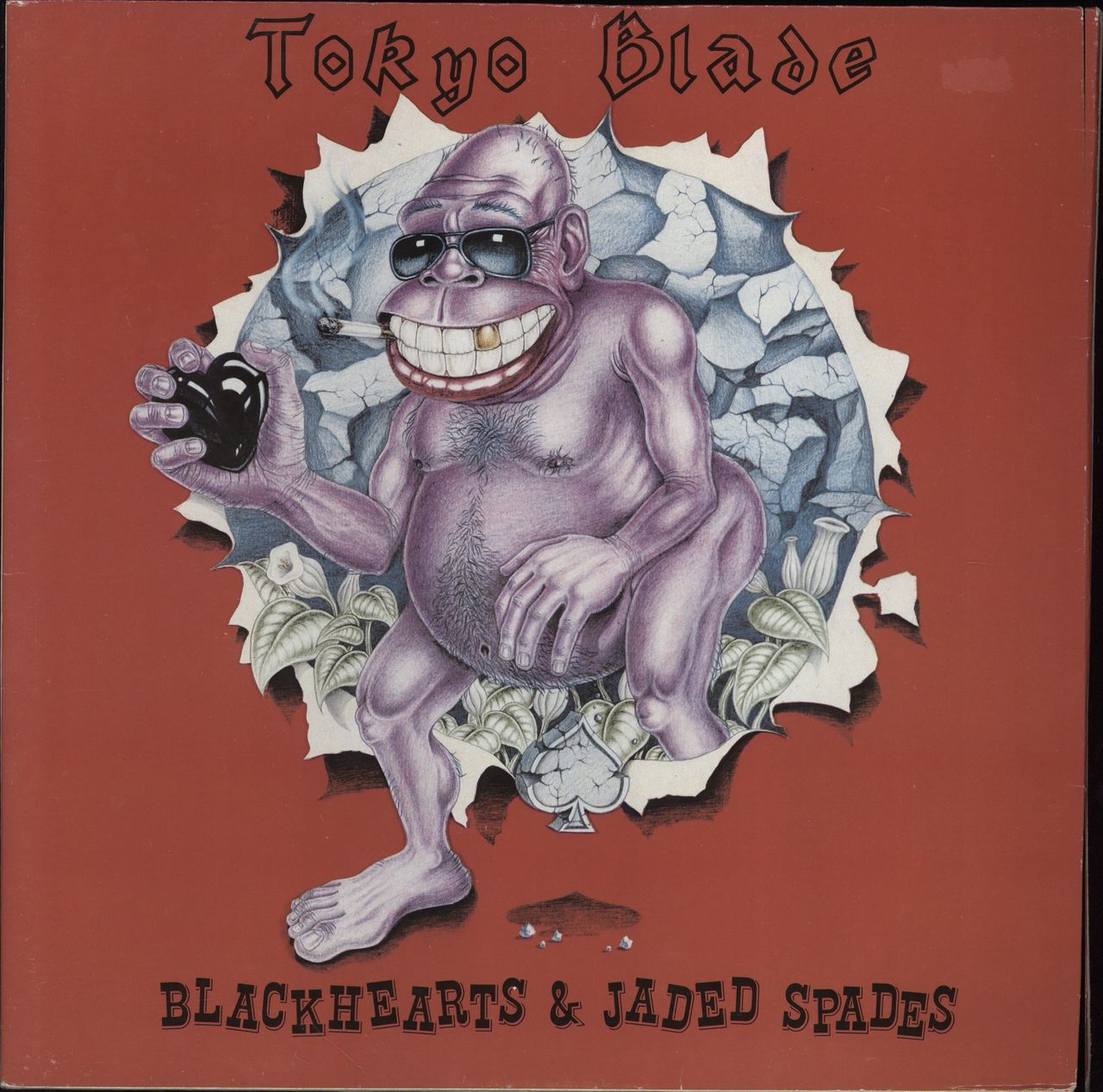 Tokyo Blade Blackhearts & Jaded Spades UK vinyl LP album (LP record) TBR1