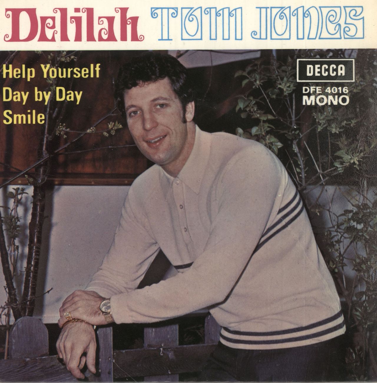 Tom Jones Delilah Hong Kong 7" vinyl single (7 inch record / 45) DFE4016