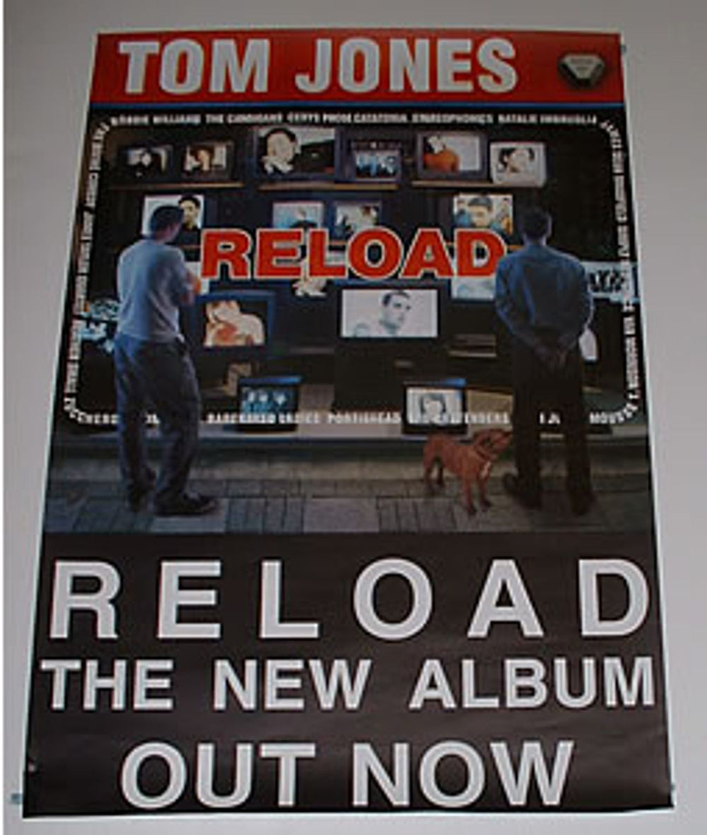 Tom Jones Reload UK Promo poster 28 X 20