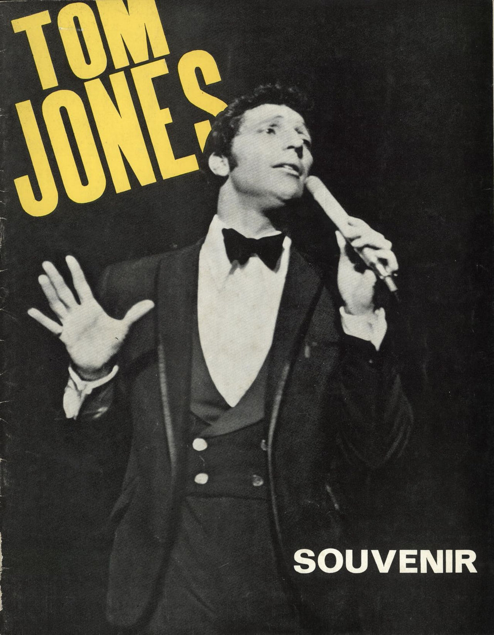 Tom Jones Tom Jones Souvenir + Flyer & Ticket Stubs UK tour programme GIG PROGRAMME