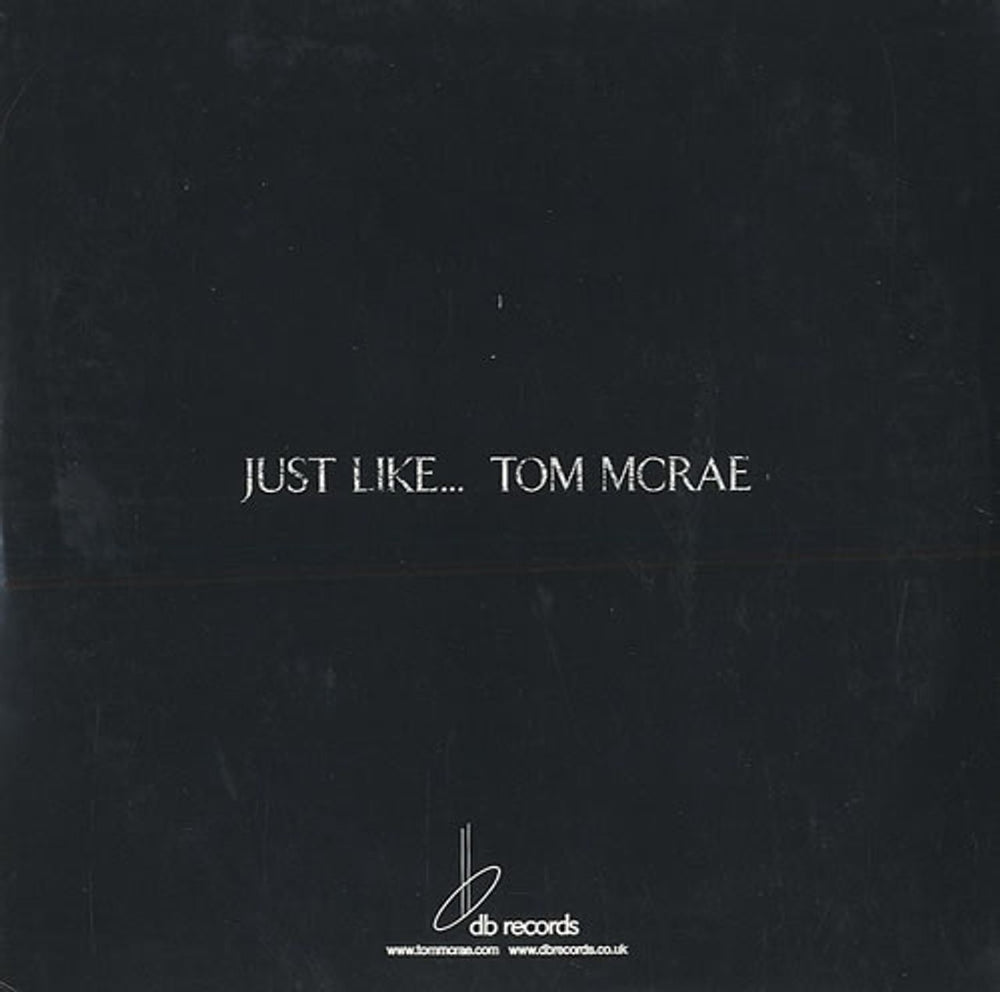 Tom Mcrae Just Like... Tom Mcrae UK Promo CD single (CD5 / 5") DB102FREECD