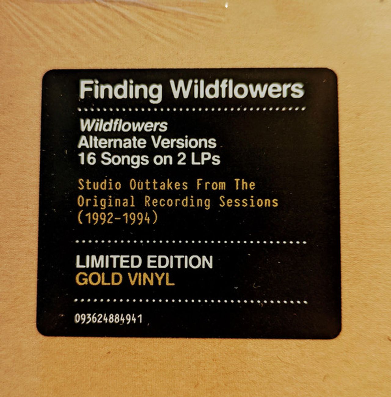 Tom Petty & The Heartbreakers Finding Wildflowers (Alternate Versions) - Gold Vinyl - Sealed UK 2-LP vinyl record set (Double LP Album) 093624884941
