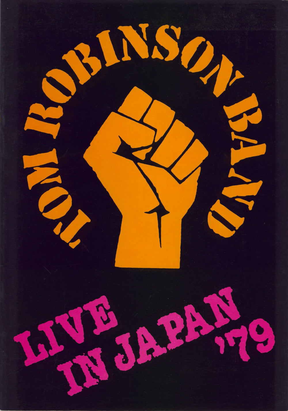 Tom Robinson Live In Japan '79 + Flyer & Ticket Stub Japanese tour programme TOUR PROGRAMME