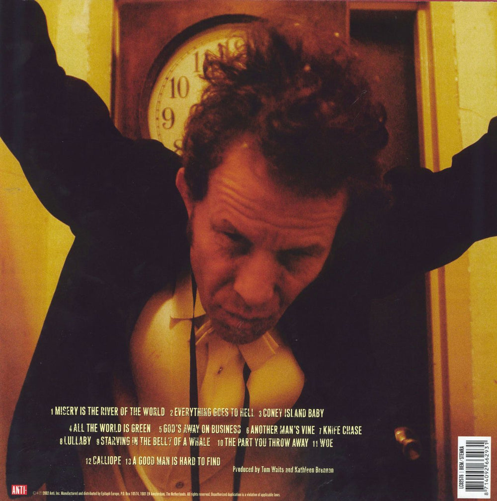 Tom Waits Blood Money - 180gram UK vinyl LP album (LP record)