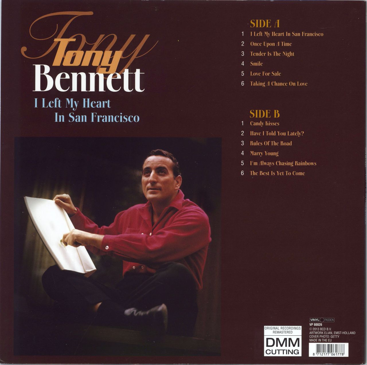 Tony Bennett I Left My Heart In San Francisco - 180gm UK vinyl LP album (LP record) 8712177061778