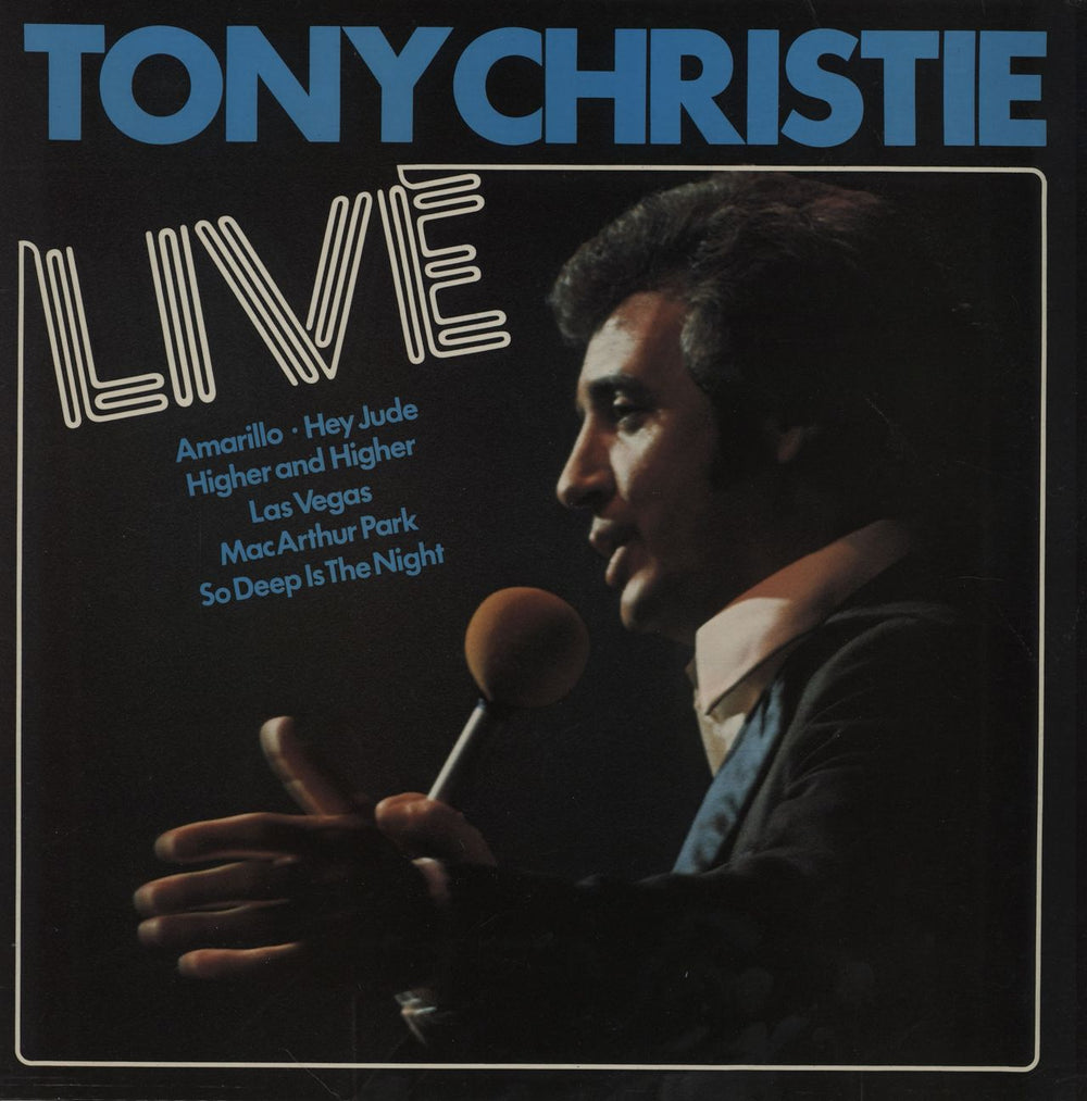 Tony Christie Live UK vinyl LP album (LP record) MCF2703