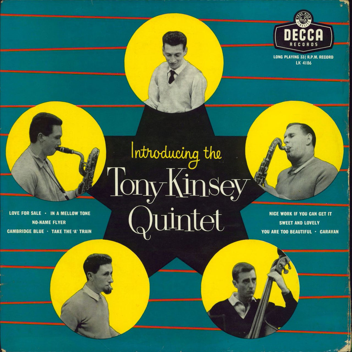 Tony Kinsey Introducing The Tony Kinsey Quintet UK Vinyl LP