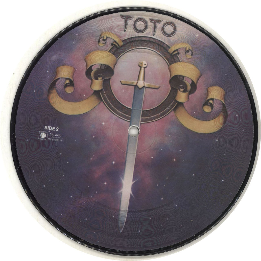 Toto Hold The Line + Back Insert US 7" vinyl picture disc (7 inch picture disc single)