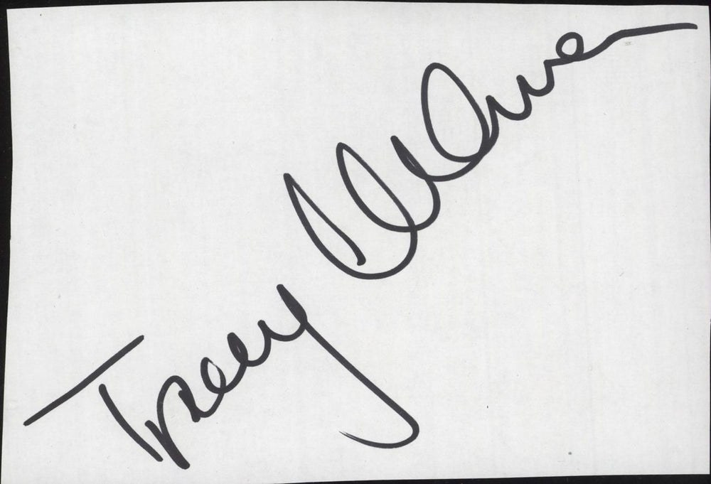 Tracey Ullman Autograph UK memorabilia AUTOGRAPH