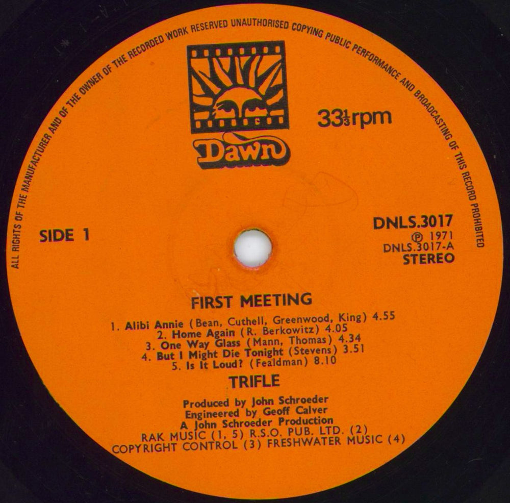 Trifle First Meeting UK vinyl LP album (LP record) 5XPLPFI806791