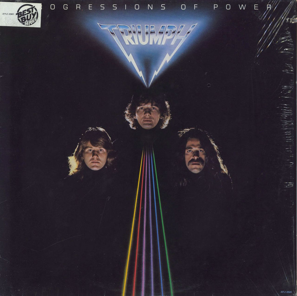 Triumph Progressions Of Power - Open Shrink US vinyl LP album (LP record) AYL1-4561