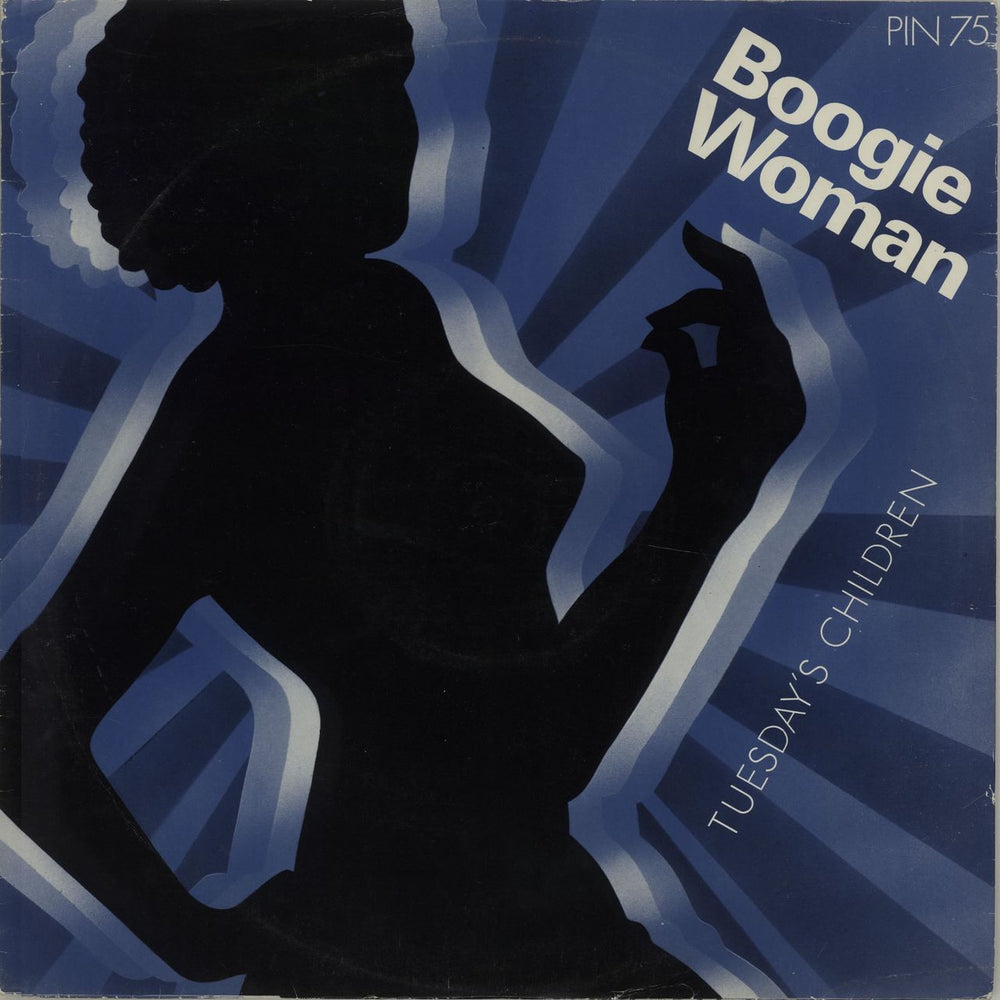 Tuesday's Children Boogie Woman - Blue Vinyl UK 12" vinyl single (12 inch record / Maxi-single) PIN75-12