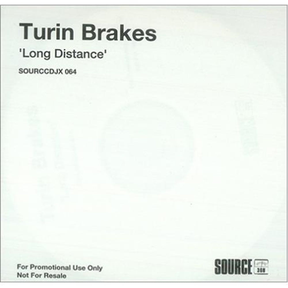 Turin Brakes Long Disance - 4 Track UK Promo CD-R acetate CD ACETATE