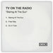 TV On The Radio Staring At The Sun UK CD-R acetate CD-R ACETATE