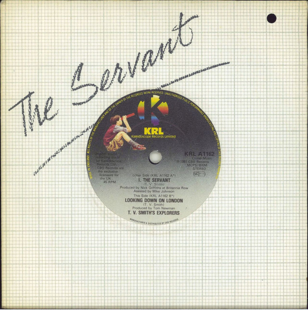 TV Smith The Servant UK 7" vinyl single (7 inch record / 45) KRLA1162