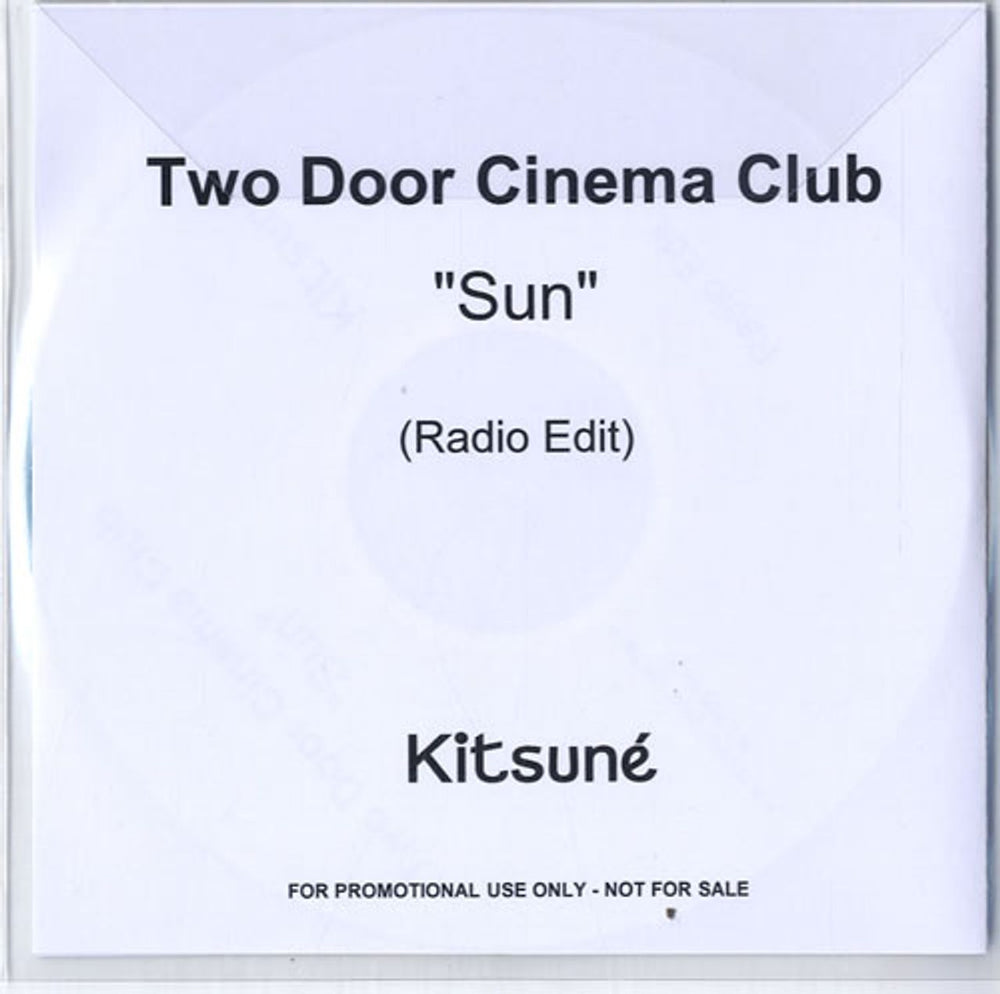 Two Door Cinema Club Sun UK Promo CD-R acetate SX4CRSU595492