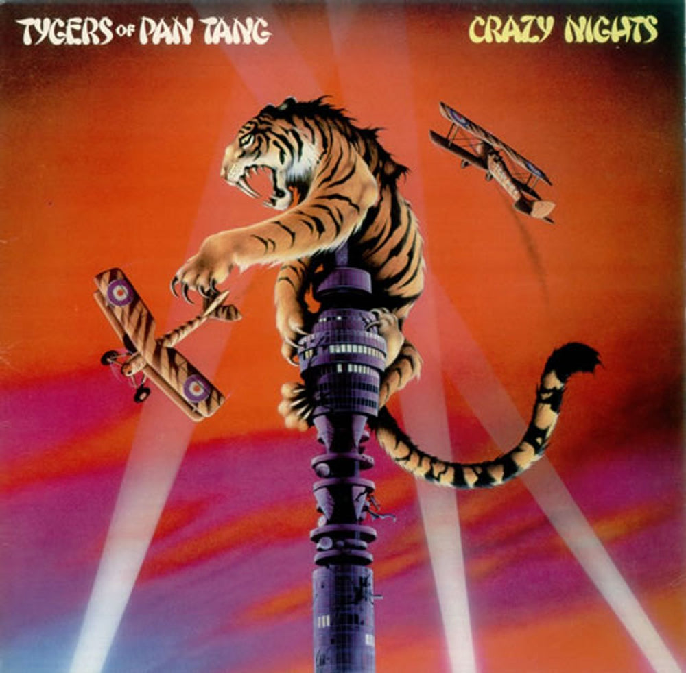 Tygers Of Pan Tang Crazy Nights UK vinyl LP album (LP record) MCL1780