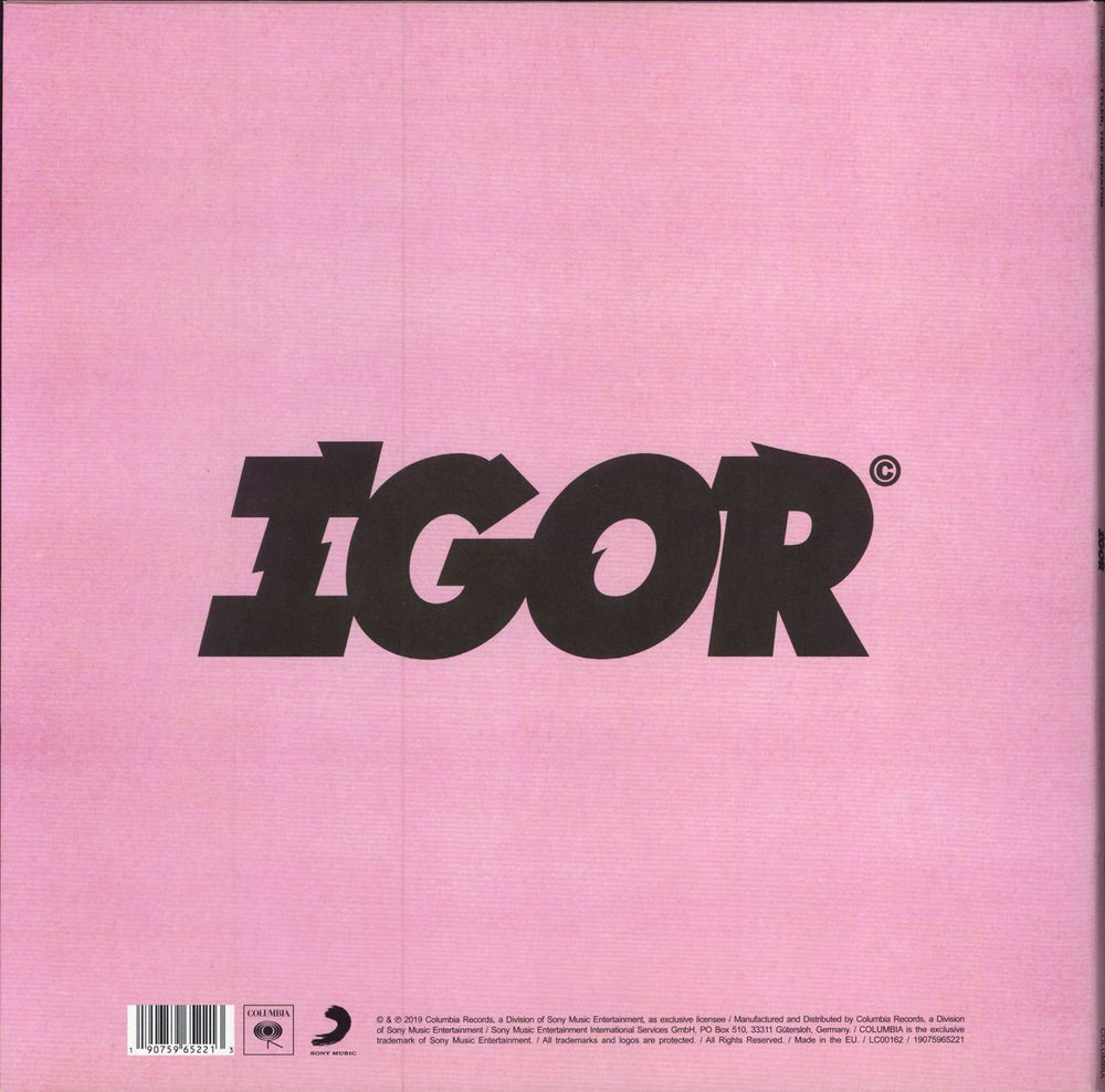 Tyler, The Creator Igor + Poster & Sticker US vinyl LP album (LP record) 190759652213