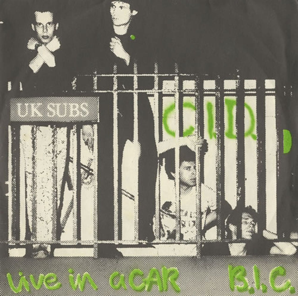 U.K. Subs C.I.D. - Clear Vinyl UK 7" vinyl single (7 inch record / 45) NIK5