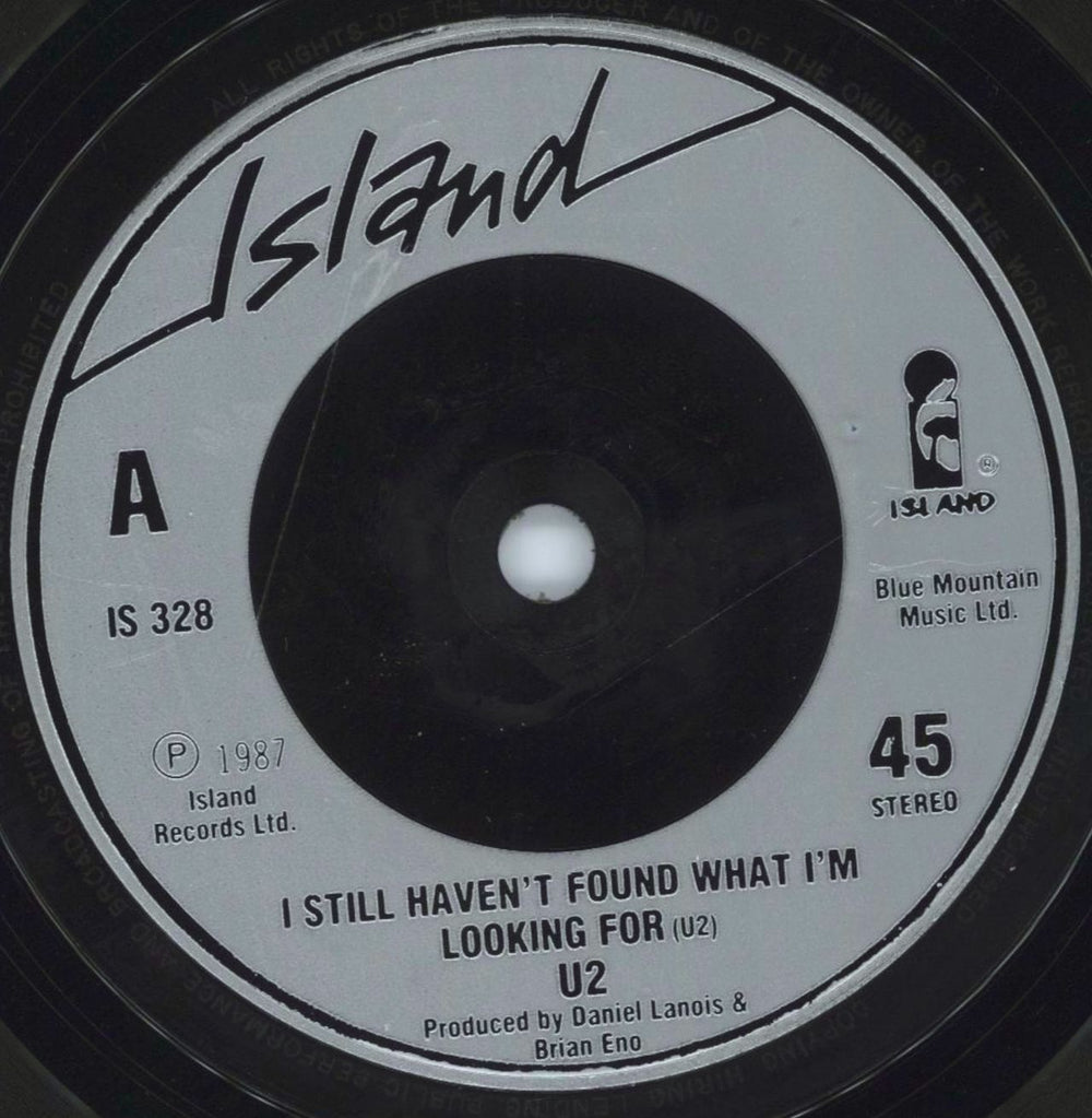 U2 I Still Haven't Found - inj UK 7" vinyl single (7 inch record / 45) U-207IS809771